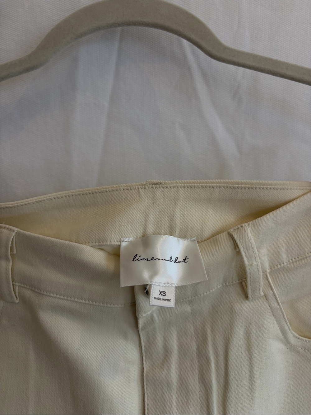 REVOLVE Line & Dot Cream Cargo Pants - Picture 2 of 3